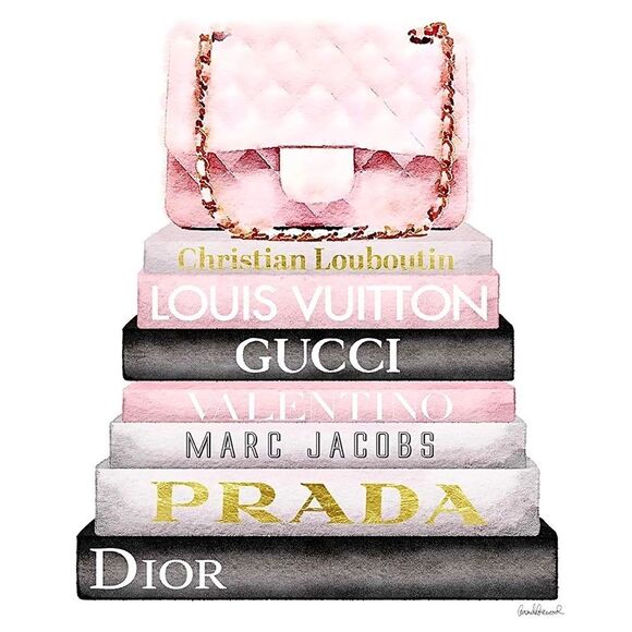 Set 4 Glam Wall Decor Art print collection - Chic Fashion Tiffany’s Chanel Gucci - Picture 8 of 8